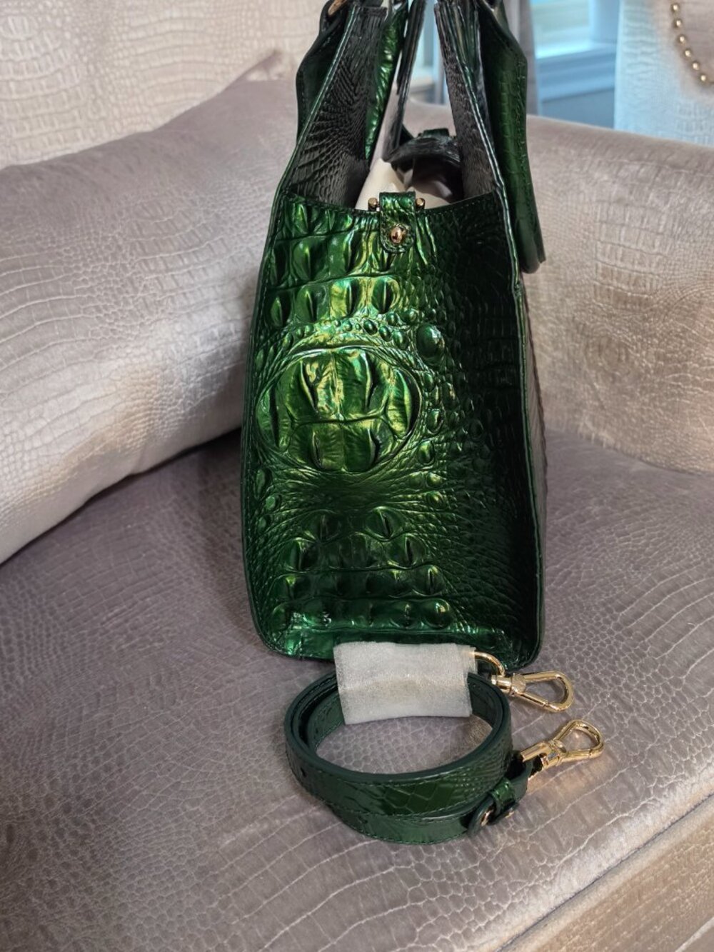 Brahmin Large Adrian Evergreen Ombre Melbourne NWT - Picture 6 of 8